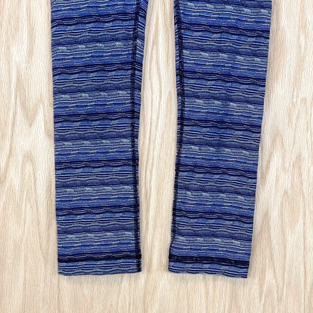 Lululemon Wunder Under Crop Tight Space Dye Blue *Hi-Rise